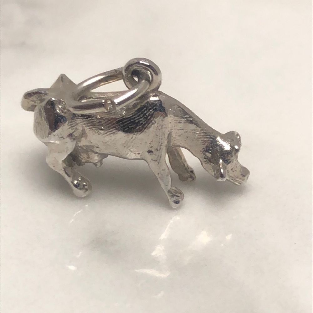 Milking cow vintage‎ pendant bracelet charm